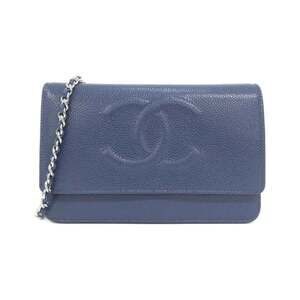 CHANEL Authentic Blue Wallet